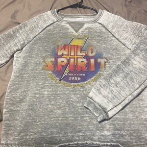 Grey “WILD SPIRIT” Sweater